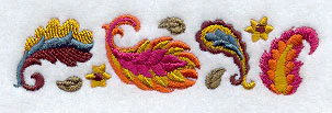 Autumn Paisley Border - Image 3