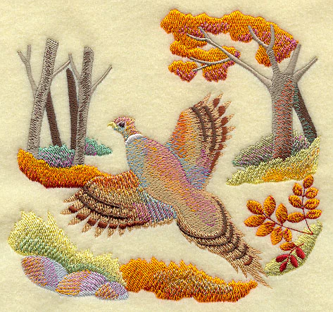 Autumn Pheasant in Watercolor - Image 2
