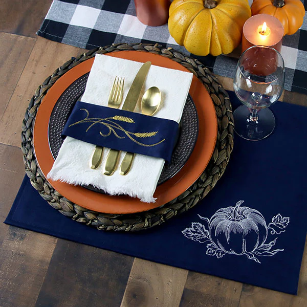 Autumn Pumpkin Etching (Whitework) - Image 10