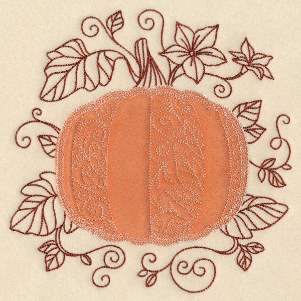 Autumn Pumpkin (Heirloom Applique) - Image 2
