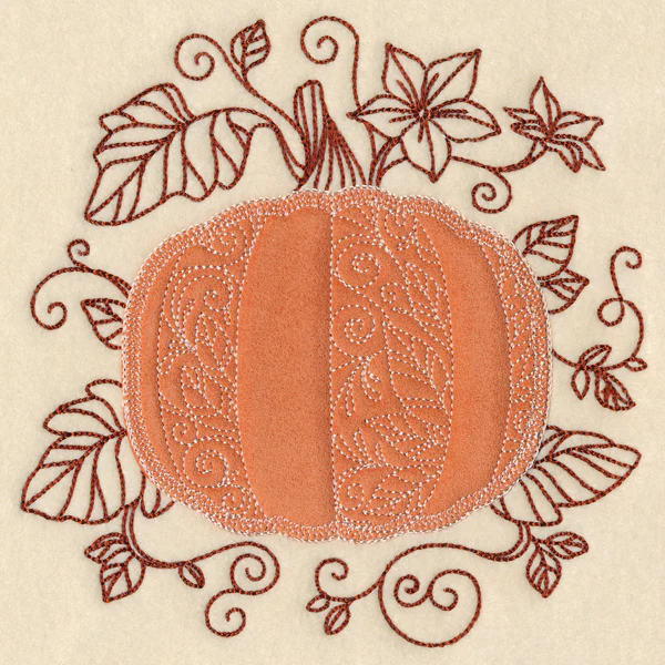 Autumn Pumpkin (Heirloom Applique) - Image 3