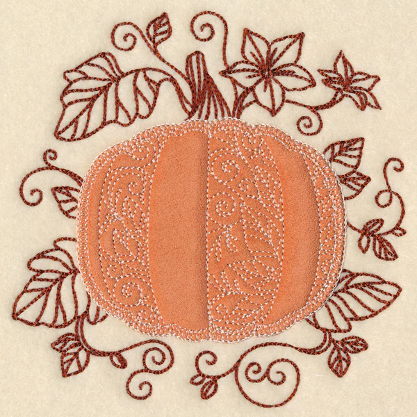 Autumn Pumpkin (Heirloom Applique) - Image 4