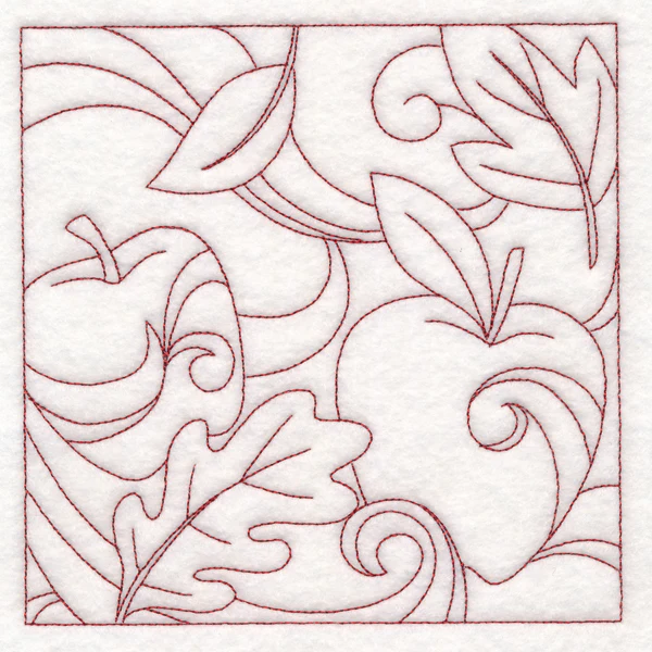 Autumn Quilting Apples (Double Run) - Image 3