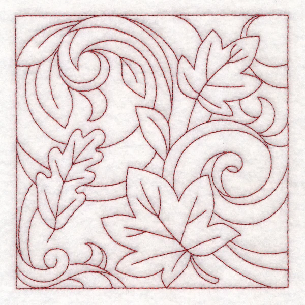 Autumn Quilting Leaves 1 (Double Run) - Image 4