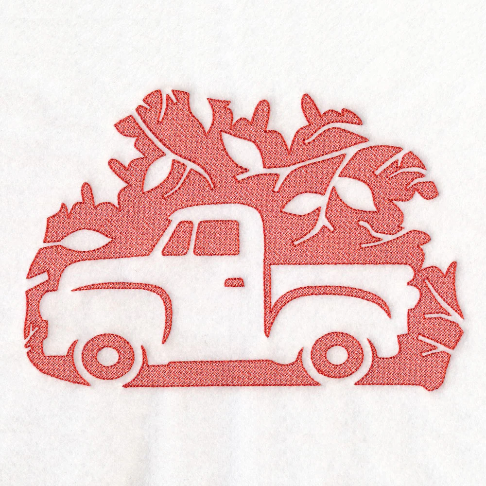 Autumn Retro Truck (Embossed) - Image 3