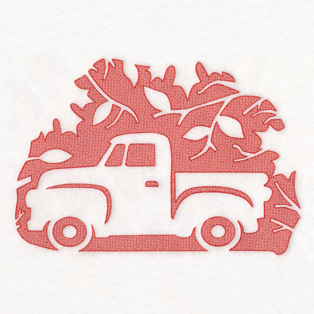 Autumn Retro Truck (Embossed) - Image 6