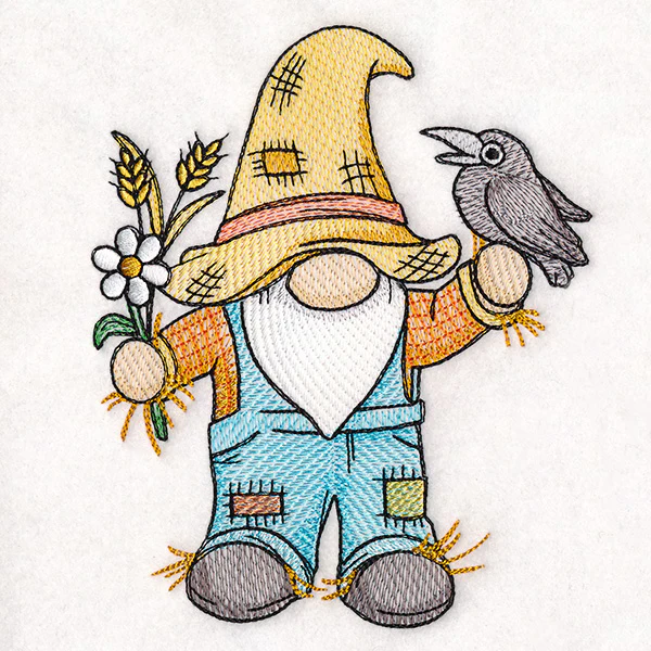 Autumn Scarecrow Gnome - Male - Image 2