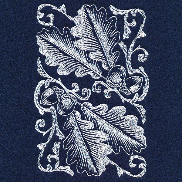 Autumn Splendor - Acorns & Leaves Feature Etching - Image 2