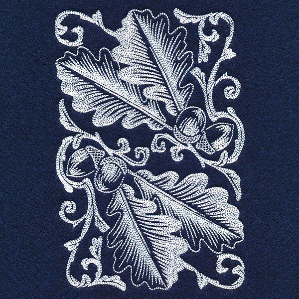 Autumn Splendor - Acorns & Leaves Feature Etching - Image 3