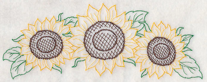 Autumn Sunflower Spray (Vintage) - Image 2