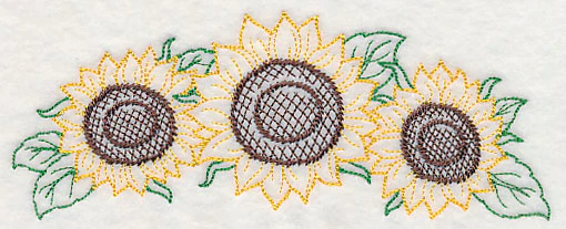 Autumn Sunflower Spray (Vintage) - Image 4