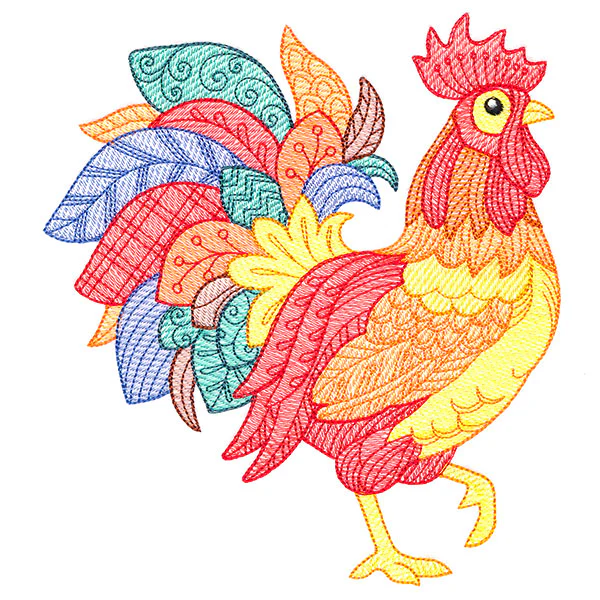 Autumn Time Rooster - Image 3