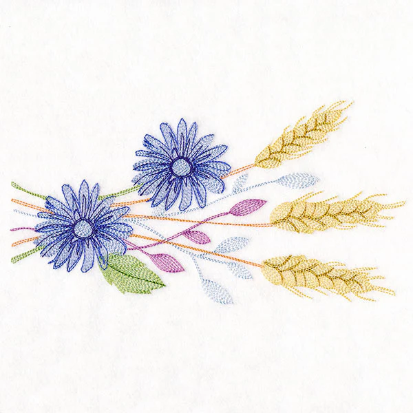 Autumn Wheat in Bloom Border - Image 2