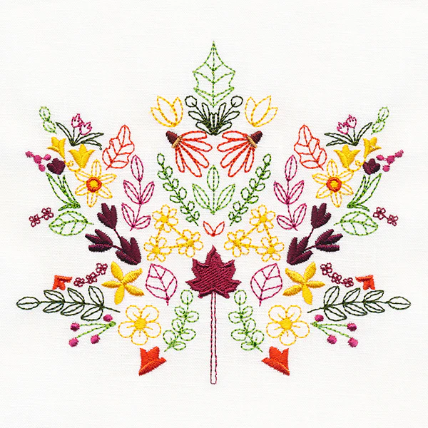 Autumn Wildflower Maple Leaf - Image 3