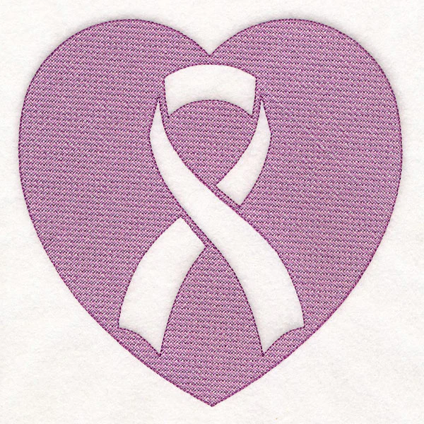 Awareness Ribbon Heart (Embossed) - Image 6