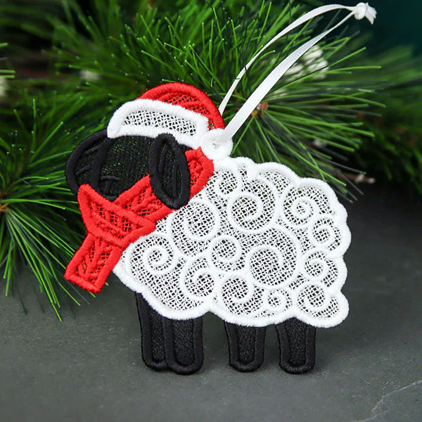 Ba La La Black Sheep Ornament (Lace)