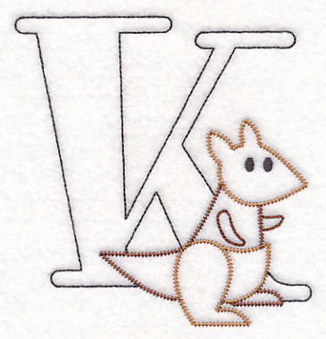 Baby Animals Letter K (Vintage) - 4 1/2 Inch - Image 4