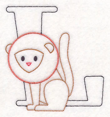 Baby Animals Letter L (Vintage) - 4 1/2 Inch - Image 4