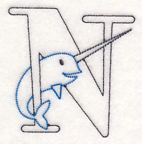 Baby Animals Letter N (Vintage) - 4 1/2 Inch - Image 2