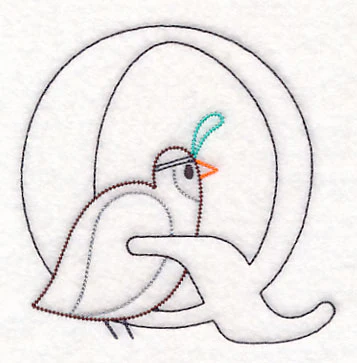 Baby Animals Letter Q (Vintage) - 4 1/2 Inch - Image 4