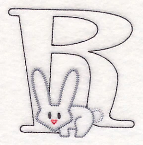 Baby Animals Letter R (Vintage) - 4 1/2 Inch - Image 2