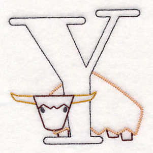 Baby Animals Letter Y (Vintage) - 4 1/2 Inch - Image 2