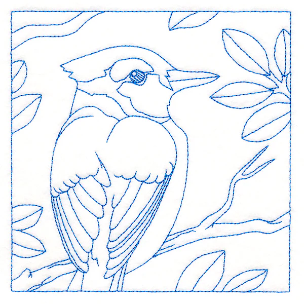 Backyard Birds Quilting - Blue Jay (Double Run) - Image 4