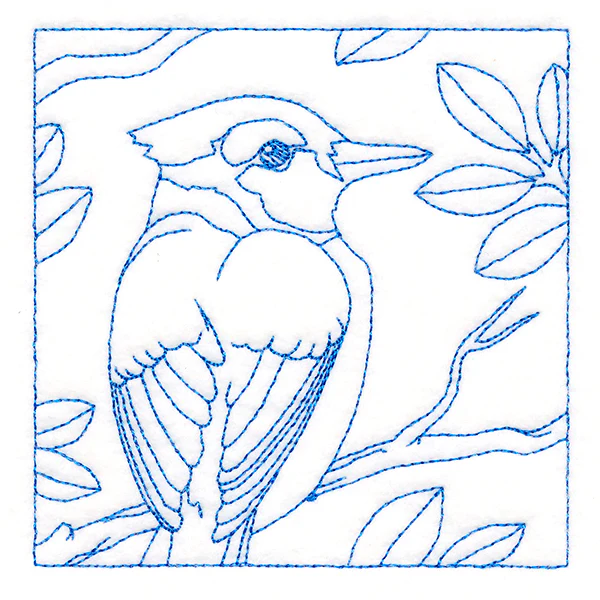 Backyard Birds Quilting - Blue Jay (Double Run) - Image 5