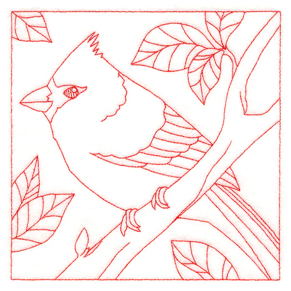 Backyard Birds Quilting - Cardinal (Double Run) - Image 3