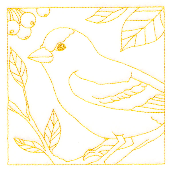Backyard Birds Quilting - Goldfinch (Double Run) - Image 5