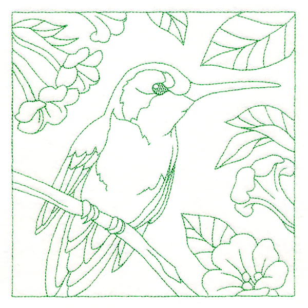 Backyard Birds Quilting - Hummingbird (Double Run) - Image 3