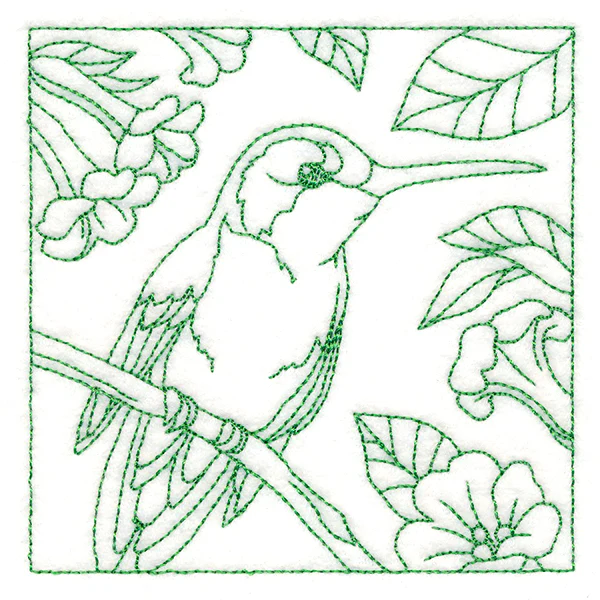 Backyard Birds Quilting - Hummingbird (Double Run) - Image 5