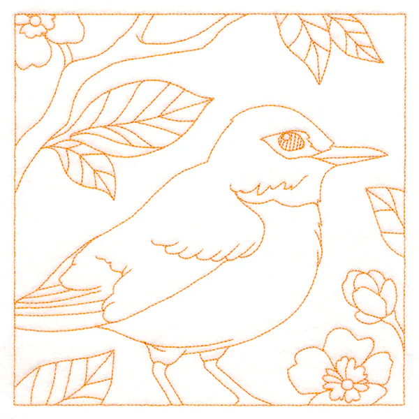 Backyard Birds Quilting - Robin (Double Run) - Image 2