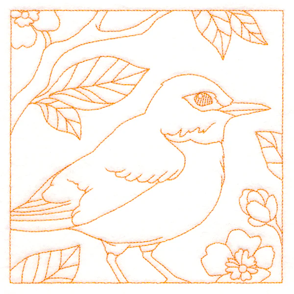 Backyard Birds Quilting - Robin (Double Run) - Image 3