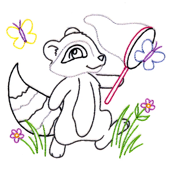 Backyard Friends - Raccoon (Vintage) - Image 2