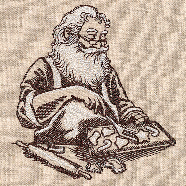 Baking for Christmas Santa Etching - Image 4