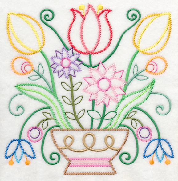 Ballet of Blooms (Vintage)