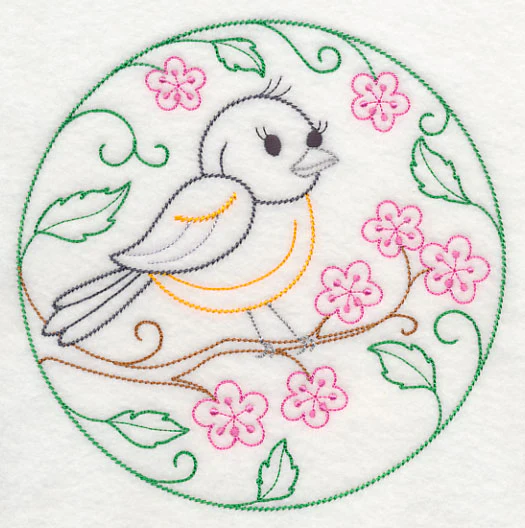 Baltimore Oriole and Cherry Blossoms (Vintage) - Image 2