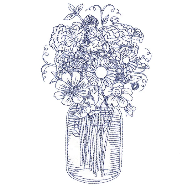 Barnyard Etchings - Mason Jar Bouquet - Image 3