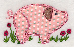 Barnyard Pig (Heirloom Applique) - Image 3