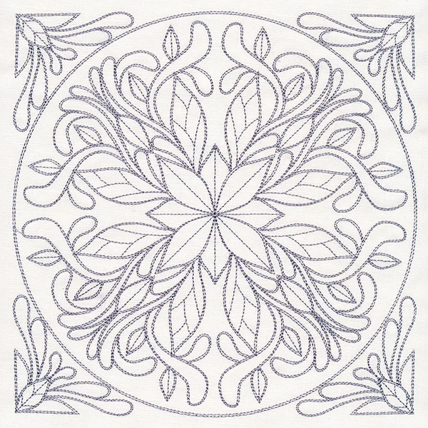Baroque Beauty Quilting Square 6 (Double Run)