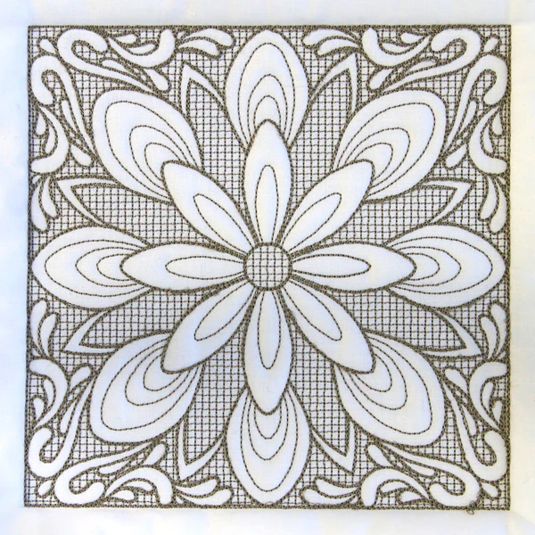 Baroque Beauty Square 1 (Trapunto) - Image 2
