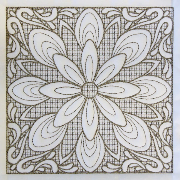 Baroque Beauty Square 1 (Trapunto) - Image 3