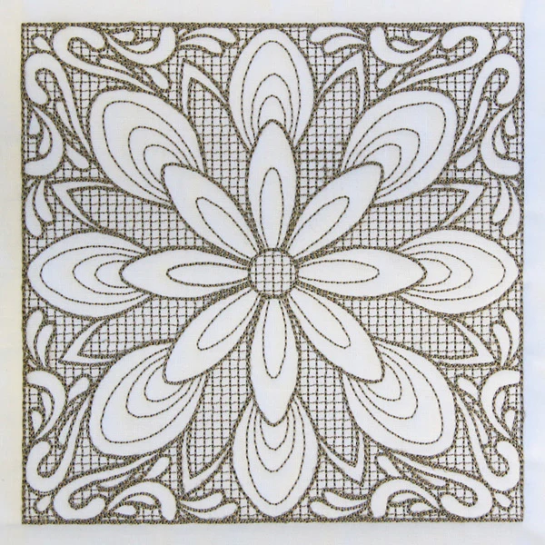 Baroque Beauty Square 1 (Trapunto) - Image 4
