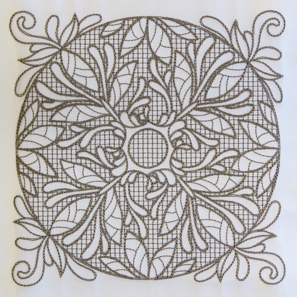 Baroque Beauty Square 2 (Trapunto) - Image 3