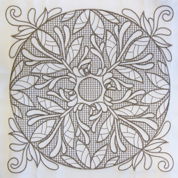Baroque Beauty Square 2 (Trapunto) - Image 6