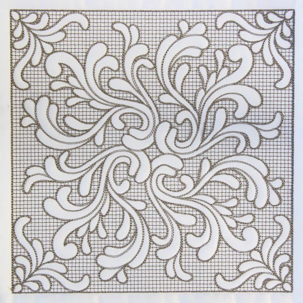 Baroque Beauty Square 3 (Trapunto)