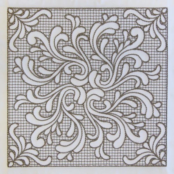 Baroque Beauty Square 3 (Trapunto) - Image 3