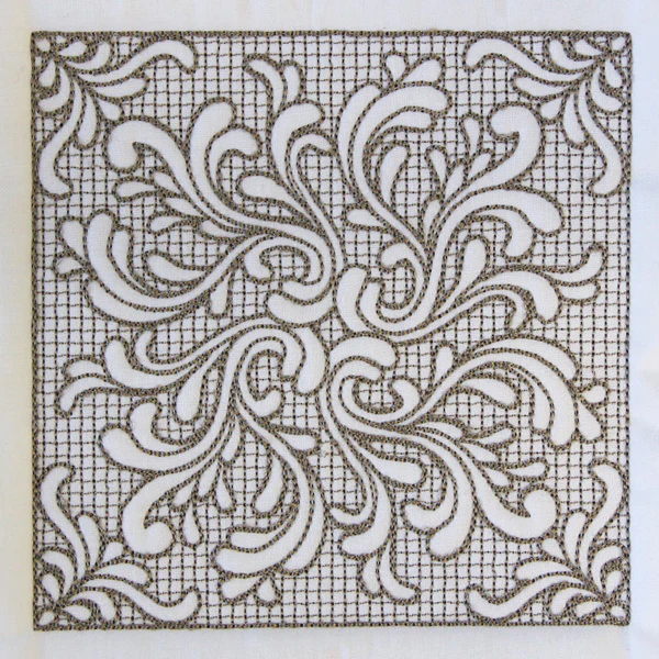 Baroque Beauty Square 3 (Trapunto) - Image 4
