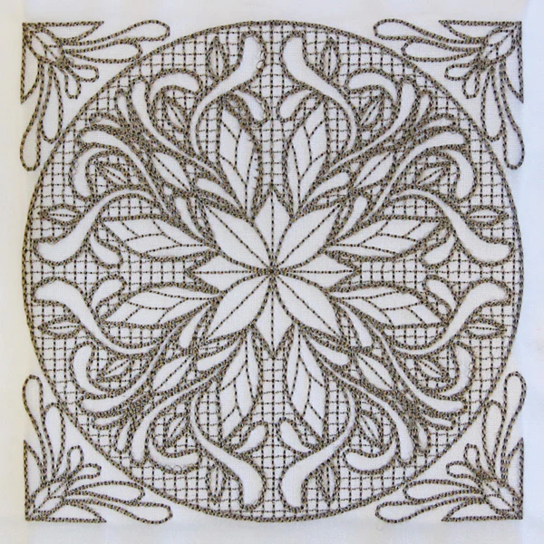 Baroque Beauty Square 6 (Trapunto) - Image 4